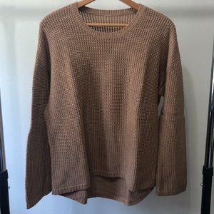 Lululemon. Knit sweater. Oversized. 6/8. Tan
